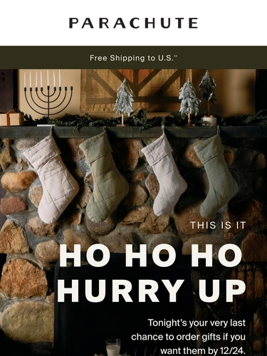 Parachute Home Holiday Campaign