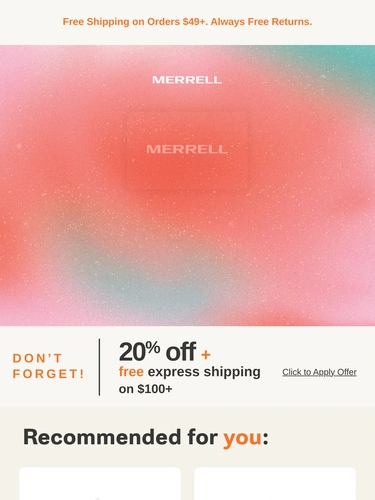 Merrell Holiday Campaign