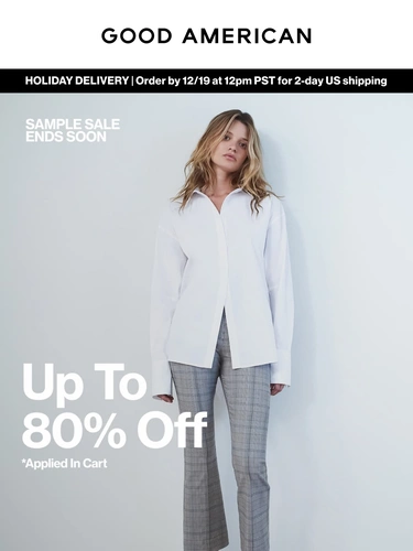 Good American Sale Announcement