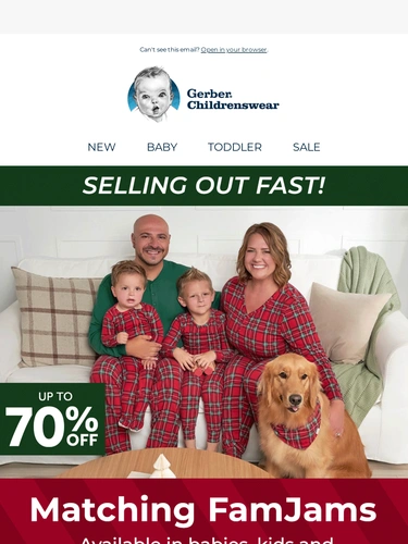 Gerber Childrenswear Sale Announcement