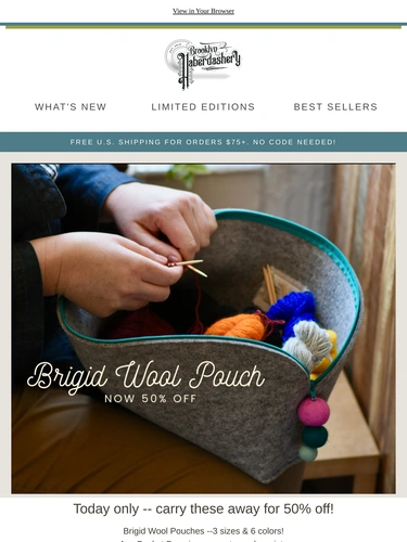 Brooklyn Haberdashery Sale Announcement
