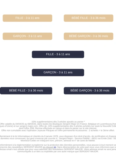 Sergent Major Sale Announcement