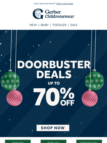 Gerber Childrenswear Holiday Campaign