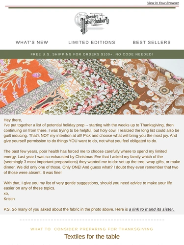 Brooklyn Haberdashery Holiday Campaign
