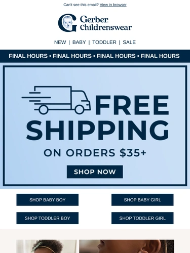 Gerber Childrenswear Newsletter