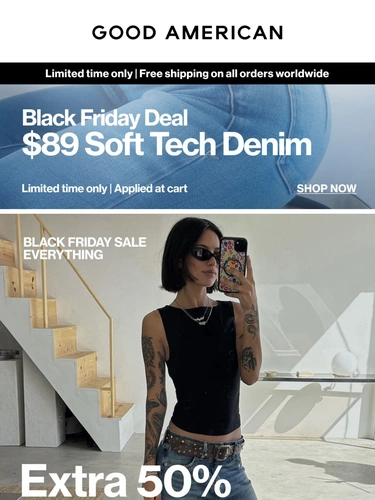 Good American Sale Announcement
