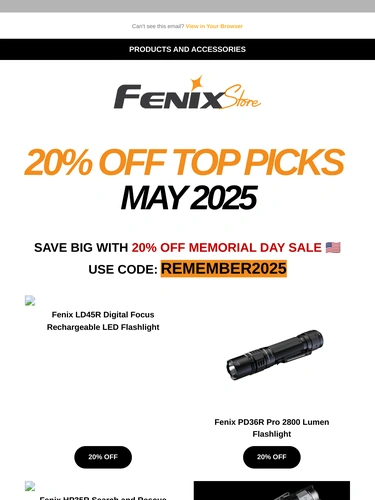 Fenix Store Sale Announcement