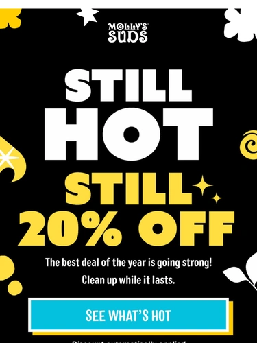 Molly's Suds Sale Announcement