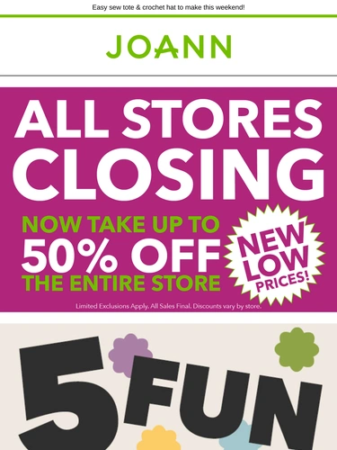 Joann Newsletter