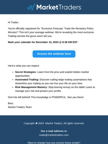 Market Traders Event Invitation