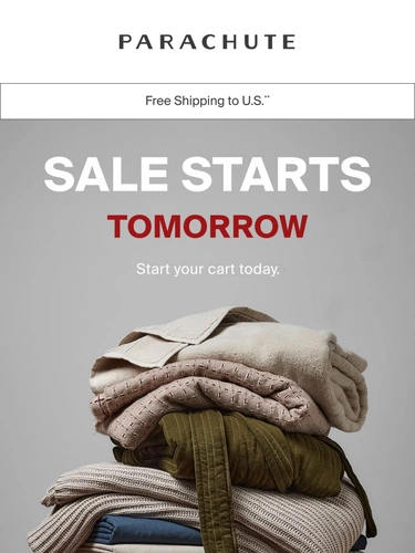 Parachute Home Sale Announcement