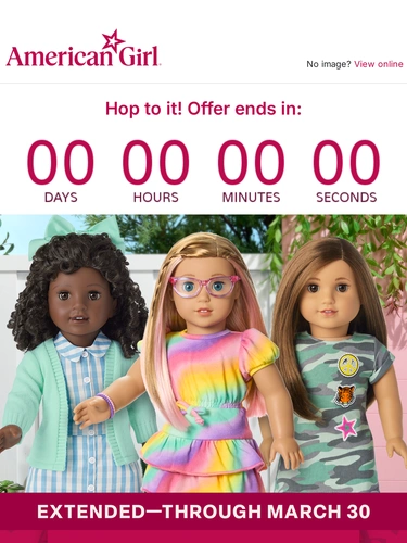 American Girl Sale Announcement
