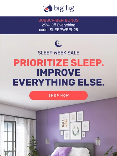 Big Fig Mattress Sale Announcement