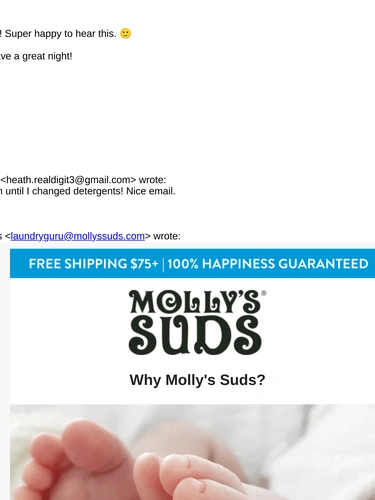 Molly's Suds Customer Feedback