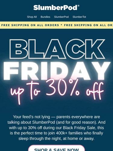 SlumberPod Sale Announcement