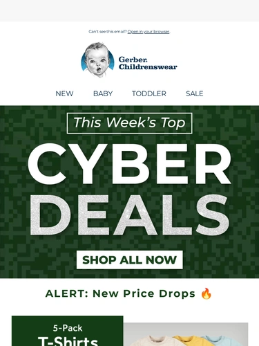 Gerber Childrenswear Sale Announcement