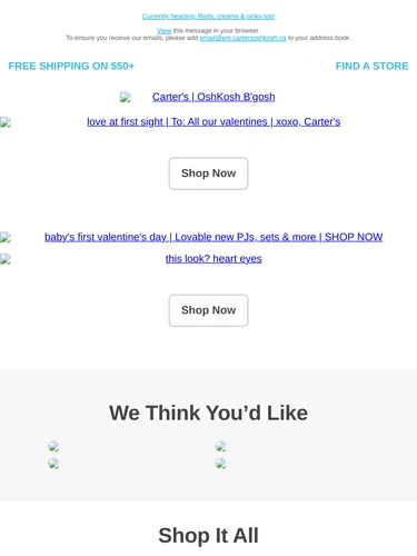 Carter's OshKosh Newsletter