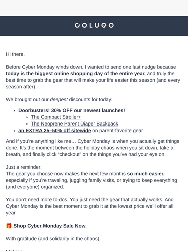 Colugo Sale Announcement