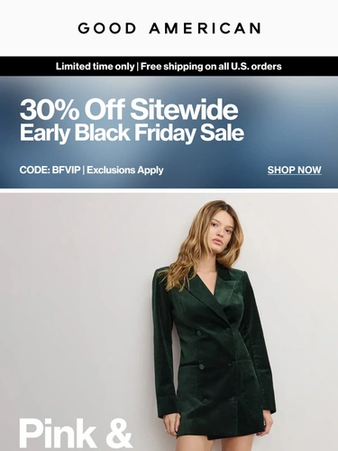 Good American Sale Announcement