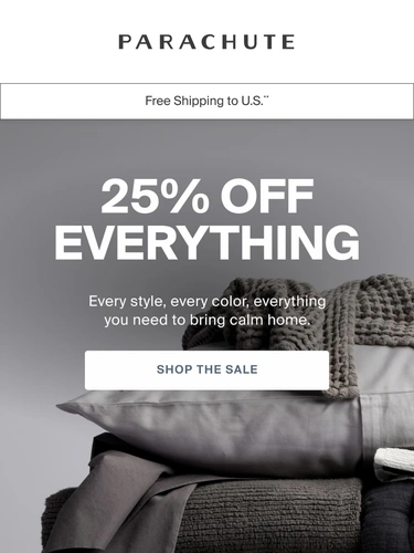 Parachute Home Sale Announcement