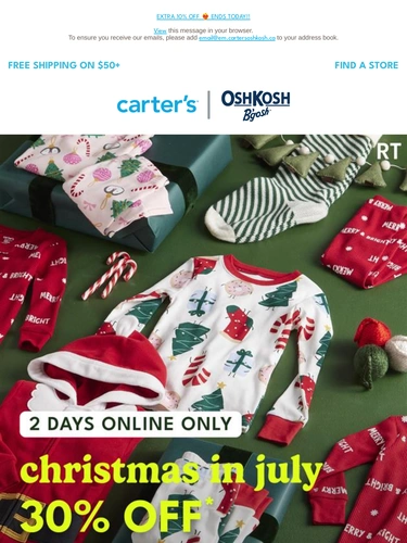 Carter's OshKosh Sale Announcement