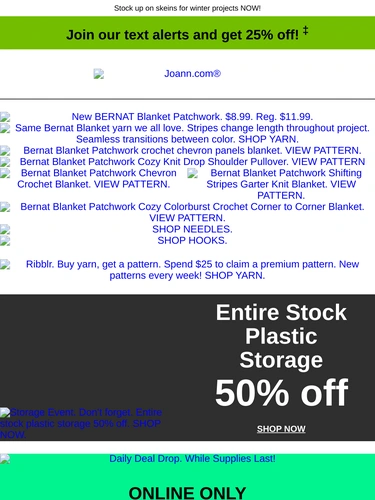 Joann Sale Announcement
