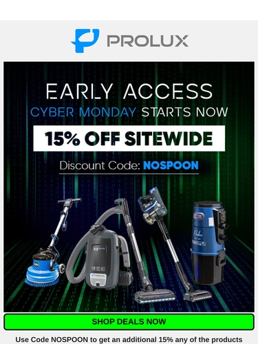 ProLux Cleaners Sale Announcement