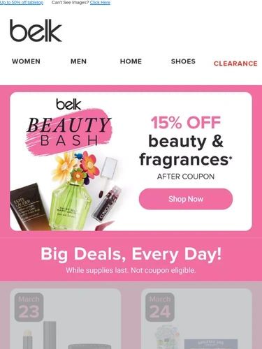 Belk Sale Announcement