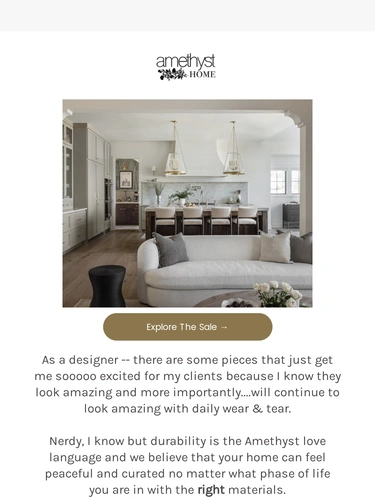 Amethyst Home Sale Announcement