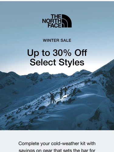 The North Face Newsletter