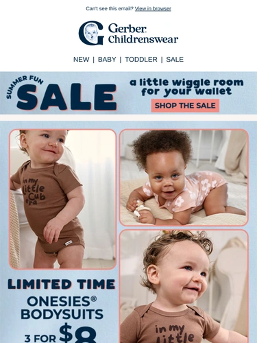 Gerber Childrenswear Newsletter