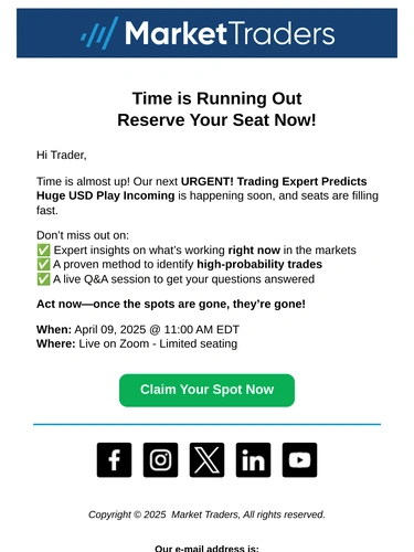 Market Traders Event Invitation
