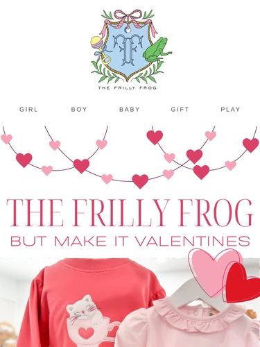 The Frilly Frog Newsletter