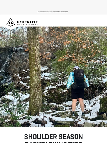 Hyperlite Mountain Gear Newsletter