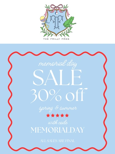 The Frilly Frog Sale Announcement