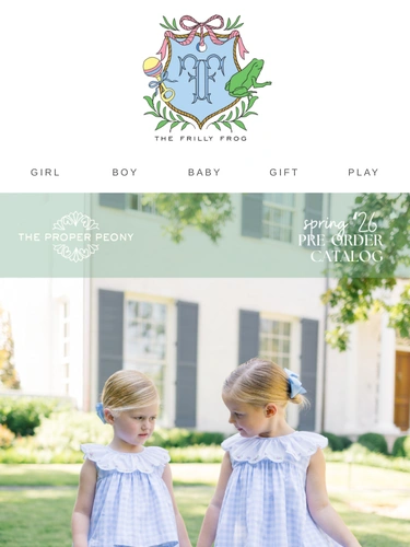 The Frilly Frog Sale Announcement