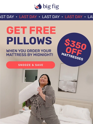 Big Fig Mattress Sale Announcement