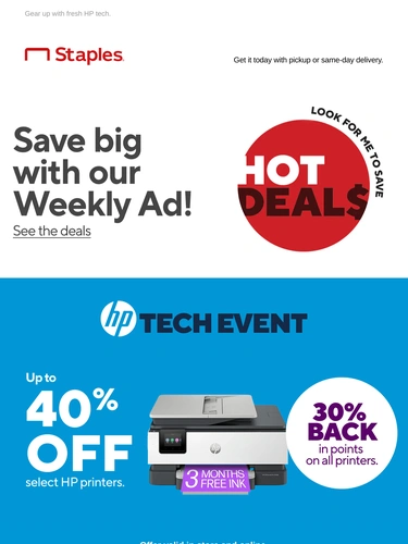 Staples Sale Announcement