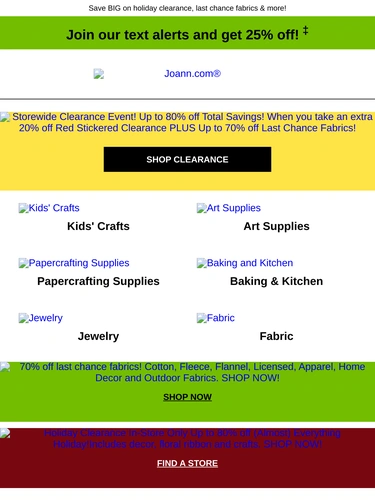 Joann Newsletter