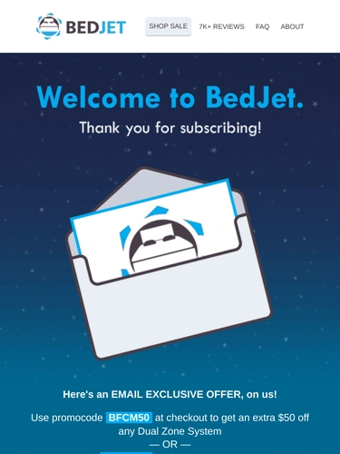 BedJet Sale Announcement