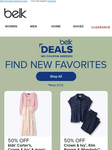 Belk Sale Announcement
