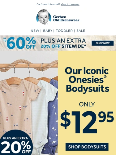 Gerber Childrenswear Sale Announcement