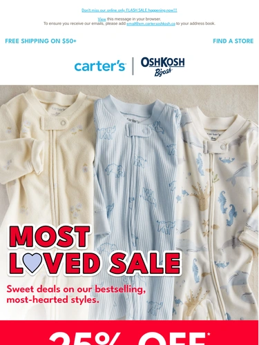 Carter's OshKosh Sale Announcement