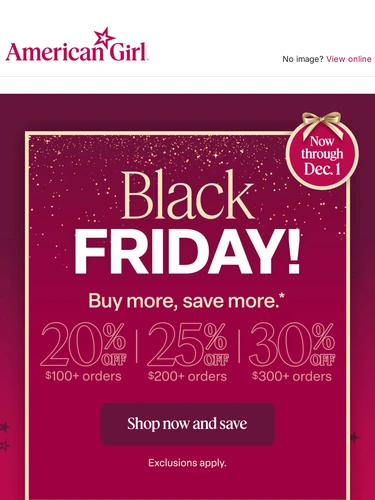American Girl Sale Announcement