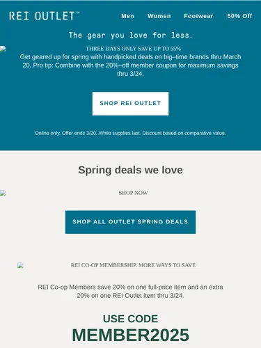 REI Sale Announcement