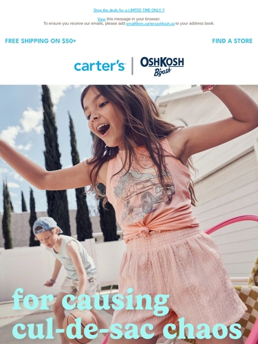 Carter's OshKosh Sale Announcement