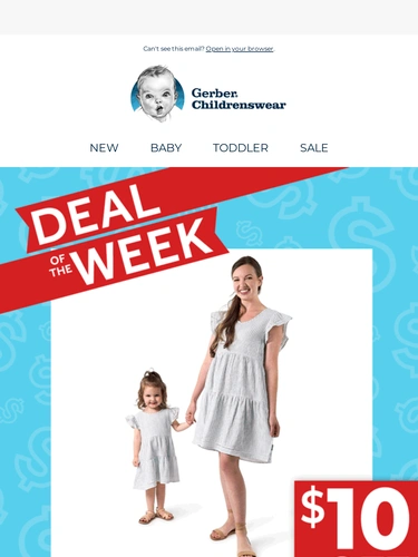 Gerber Childrenswear Sale Announcement