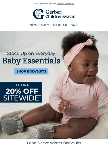 Gerber Childrenswear Sale Announcement