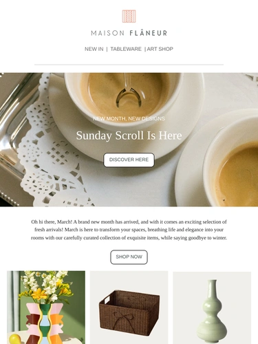 Maison Flaneur Sale Announcement