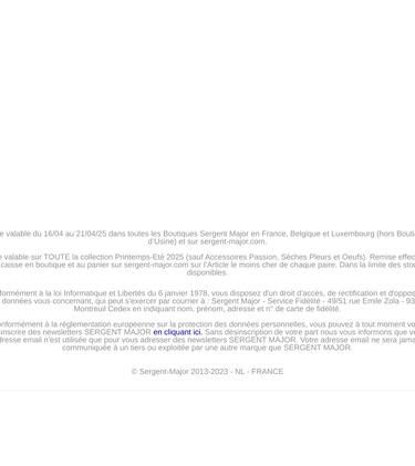 Sergent Major Sale Announcement